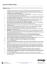 Предварительный просмотр 4 страницы Omega OBO758XB Instruction Manual