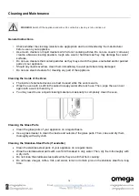 Preview for 21 page of Omega OBO758XB Instruction Manual