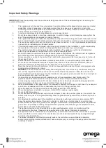 Предварительный просмотр 4 страницы Omega OBO888B Instruction Manual