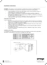 Preview for 6 page of Omega OBO888B Instruction Manual