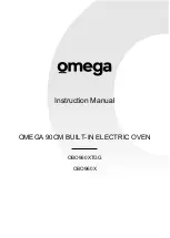 Preview for 1 page of Omega OBO960XTGG Instruction Manual