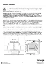 Preview for 6 page of Omega OBO960XTGG Instruction Manual