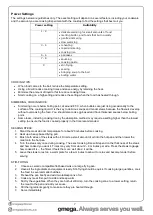 Preview for 9 page of Omega OCC30TZ Installation, Operation And Maintenance Instructions