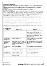 Preview for 10 page of Omega OCC30TZ Installation, Operation And Maintenance Instructions