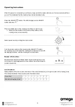 Preview for 11 page of Omega OCC32KZ Instruction Manual