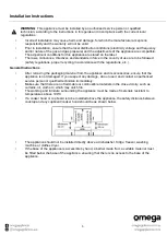 Preview for 5 page of Omega OCC64KZCOM Instruction Manual