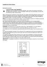 Preview for 7 page of Omega OCC64KZCOM Instruction Manual