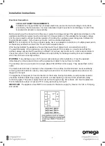Preview for 7 page of Omega OCC64KZTGG Instruction Manual
