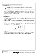 Предварительный просмотр 5 страницы Omega OCC64TZTGG Instruction Manual