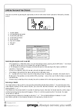 Preview for 8 page of Omega OCC64TZTGG Instruction Manual