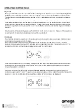 Preview for 11 page of Omega OCC64TZW Instruction Manual