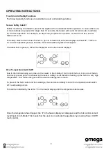 Preview for 12 page of Omega OCC64TZW Instruction Manual