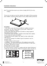 Предварительный просмотр 6 страницы Omega OCC70TZ Instruction Manual