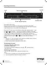 Preview for 8 page of Omega OCC70TZ Instruction Manual