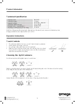 Preview for 9 page of Omega OCC90TZ Instruction Manual