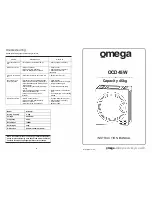 Предварительный просмотр 1 страницы Omega OCD45W Instruction Manual