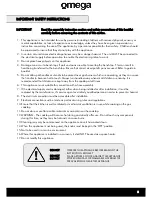 Preview for 3 page of Omega OCG61X Installation, Operation & Maintenance Instructions Manual