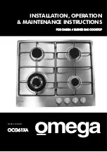 Предварительный просмотр 1 страницы Omega OCG61XA Installation, Operation & Maintenance Instructions Manual