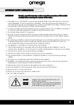 Preview for 3 page of Omega OCG61XA Installation, Operation & Maintenance Instructions Manual