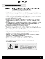 Preview for 3 page of Omega OCG62X Installation, Operation & Maintenance Instructions Manual