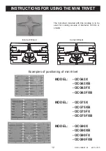 Preview for 12 page of Omega OCG63X Instructions For The Installation And Use