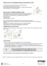 Предварительный просмотр 8 страницы Omega OCG705X Instruction Manual