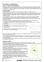 Предварительный просмотр 8 страницы Omega OCG905FX Installation, Operation And Maintenance Instructions