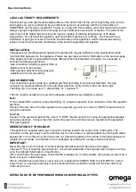 Preview for 7 page of Omega OCGG905COM Instruction Manual