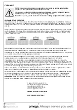 Preview for 12 page of Omega OCI64B Installation, Operation And Maintenance Instructions