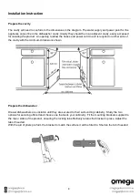 Preview for 8 page of Omega ODD614XBLACK Instruction Manual