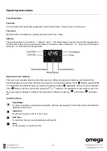 Предварительный просмотр 11 страницы Omega ODO684X Instruction Manual