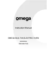 Preview for 1 page of Omega ODO684XTGG Instruction Manual