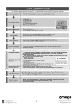 Предварительный просмотр 8 страницы Omega ODW101W Instruction Manual