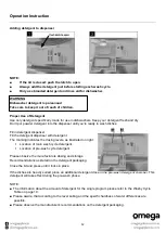 Preview for 12 page of Omega ODW101W Instruction Manual