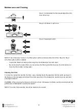 Preview for 19 page of Omega ODW101W Instruction Manual