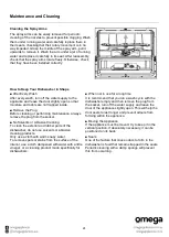 Preview for 21 page of Omega ODW101W Instruction Manual