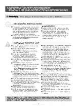 Предварительный просмотр 4 страницы Omega ODW702WB Instruction Manual