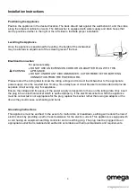 Preview for 6 page of Omega ODW715X Instruction Manual