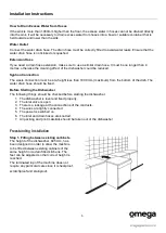 Preview for 8 page of Omega ODW715X Instruction Manual