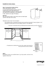 Preview for 9 page of Omega ODW715X Instruction Manual