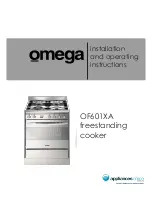 Omega OF601XA Installation And Operating Instructions Manual preview