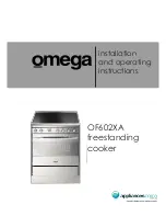 Omega OF602XA Installation And Operating Instructions Manual предпросмотр