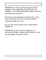 Preview for 7 page of Omega OF6061WZ Operating And Installation Instructions