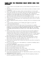 Preview for 8 page of Omega OF694CX Instructions For Installation And Use Manual