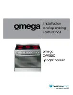 Preview for 1 page of Omega OF902X Installation And Operating Instructions Manual