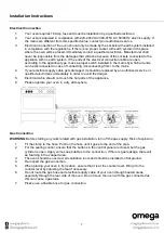 Предварительный просмотр 10 страницы Omega OF909FX Instruction Manual