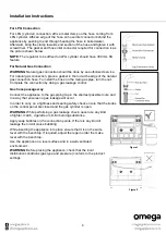 Предварительный просмотр 11 страницы Omega OF909FX Instruction Manual