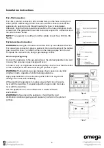 Preview for 11 page of Omega OF909FX Instruction Manual