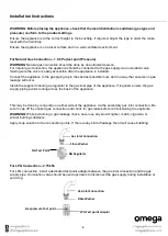 Preview for 11 page of Omega OF910FXCOM Instruction Manual