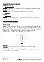 Preview for 14 page of Omega OF914FX Instruction Manual